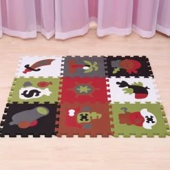 Buxibo Puzzelmat Piraten - Speelkleed/Speelmat/Vloermat Voor Kinderen - Foam Speelmat 30 X 30 CM -Exporteren speelkleden winkel 550x550 273