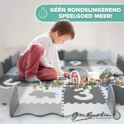 Gino Bambino Play+ Speelmat Foam - Binnen & Buiten – Speelmat Baby – Puzzelmat - XXL - 151x151x1.5cm – Zacht, Dik & Duurzaam – Opstaande Rand – Leuk & Educatief - Multifunctioneel – Combi Dieren & Cijfers - Geschikt Voor Alle Kinderen -Exporteren speelkleden winkel 550x550 304
