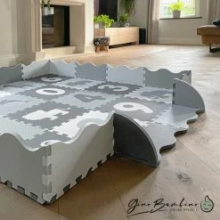 Gino Bambino Play+ Speelmat Foam - Binnen & Buiten – Speelmat Baby – Puzzelmat - XXL - 151x151x1.5cm – Zacht, Dik & Duurzaam – Opstaande Rand – Leuk & Educatief - Multifunctioneel – Combi Dieren & Cijfers - Geschikt Voor Alle Kinderen -Exporteren speelkleden winkel 550x550 310