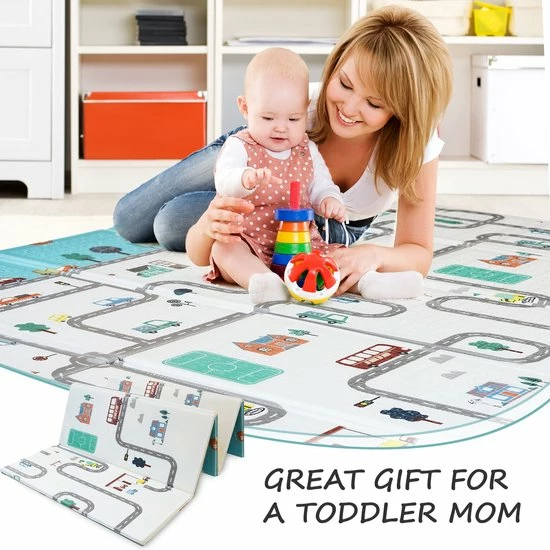 IKIDO Speeltapijt Play Mats Voor Baby's Kinderen - Opvouwbaar - Waterdicht - Antislip - Speelkleed Cadeau Schatje - Aan Beide Kanten Te Gebruiken (200 X 180 X 1,5CM ) 9 IKIDO Speeltapijt Play Mats Voor Baby's Kinderen - Opvouwbaar - Waterdicht - Antislip - Speelkleed Cadeau Schatje - Aan Beide Kanten Te Gebruiken (200 X 180 X 1,5CM ) - Afbeelding 7