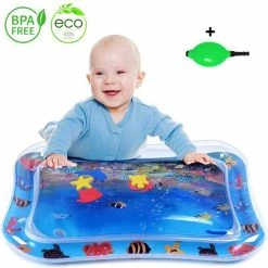 Base Products Baby Opblaasbare Waterspeelmat | Baby Speelkleed | Baby Training | Baby Speelgoed | Water Speelmat | Watermat | Baby Shower | Kraamcadeau | Motoriek | Babymat | Speelkleed | Nu Met Gratis Pompje
