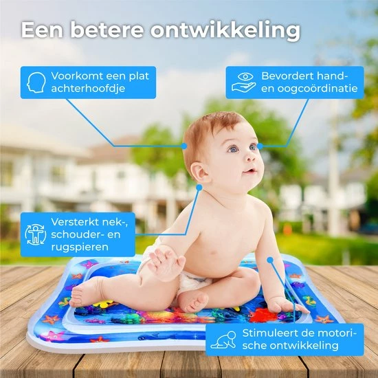 Nuvance - Waterspeelmat - Opblaasbaar - Watermat Baby - Speelmat - Waterspeelgoed - Tummy Time - Babyshower Cadeau – Kraamcadeau – Speelkleed Baby - Sinterklaas 2022 5 Nuvance - Waterspeelmat - Opblaasbaar - Watermat Baby - Speelmat - Waterspeelgoed - Tummy Time - Babyshower Cadeau – Kraamcadeau – Speelkleed Baby - Sinterklaas 2022 - Afbeelding 3