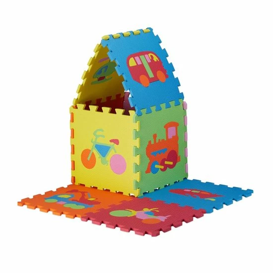 Relaxdays Speelmat 90 X 90 Cm - Puzzelmat EVA Schuim - Speelkleed - Speeltapijt BPA-vrij Voertuigen 6 Relaxdays Speelmat 90 X 90 Cm - Puzzelmat EVA Schuim - Speelkleed - Speeltapijt BPA-vrij Voertuigen - Afbeelding 4