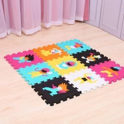 Buxibo Puzzelmat Tekenfilm Figuurtjes - Speelkleed/Speelmat/Vloermat Voor Kinderen - Foam Speelmat 30 X 30 CM -Exporteren speelkleden winkel 550x550 431