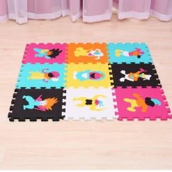 Buxibo Puzzelmat Tekenfilm Figuurtjes - Speelkleed/Speelmat/Vloermat Voor Kinderen - Foam Speelmat 30 X 30 CM -Exporteren speelkleden winkel 550x550 432