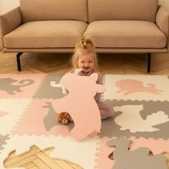 Hakuna Matte Speelkleed Baby - XXL Speelmat Foam Dieren - Roze/wit -Exporteren speelkleden winkel 550x550 449