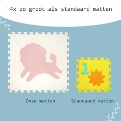 Hakuna Matte Speelkleed Baby - XXL Speelmat Foam Dieren - Roze/wit -Exporteren speelkleden winkel 550x550 454