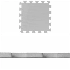 Relaxdays 36-delige Speelmat Foam - Puzzelmat Met Rand - Speeltegels - Puzzeltegels Baby - Grijs -Exporteren speelkleden winkel 550x550 462
