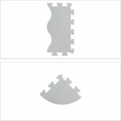 Relaxdays Speelmat Met Rand - Foam - 30-delig - Puzzelmat - Speeltegels Kinderen - Baby - Grijs -Exporteren speelkleden winkel 550x550 483