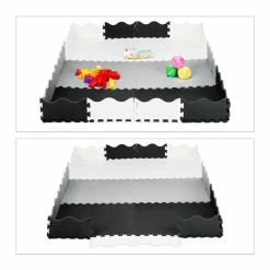 Relaxdays Speelmat Met Rand - Foam - 30-delig - Puzzelmat - Speeltegels Kinderen - Baby - Grijs -Exporteren speelkleden winkel 550x550 485