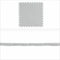 Relaxdays Speelmat Met Rand - Foam - 30-delig - Puzzelmat - Speeltegels Kinderen - Baby - Grijs -Exporteren speelkleden winkel 550x550 486