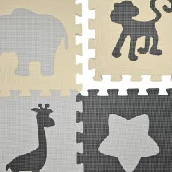 GIZMO Speelmat XL Voor Baby/Peuters - Vormen - EVA Foam Puzzelmat / Speelkleed Met Opstaande Rand - 150x150x1.5 Cm -Exporteren speelkleden winkel 550x550 494