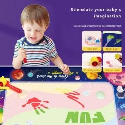 Buxibo - Magische Doodle Mat Tekenmat/Kinder Speelmat Space Met Vormpjes En Cijfers - Foam - Kruipmat - Speelkleed Ruimte - Vloermat - Baby/Peuter & Kind -Exporteren speelkleden winkel 550x550 497