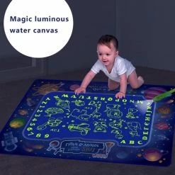 Buxibo - Magische Doodle Mat Tekenmat/Kinder Speelmat Space Met Vormpjes En Cijfers - Foam - Kruipmat - Speelkleed Ruimte - Vloermat - Baby/Peuter & Kind -Exporteren speelkleden winkel 550x550 500