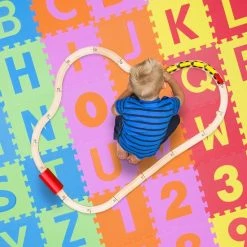 Relaxdays Speelmat Puzzel - 36 Foam Tegels - Puzzelmat Kinderen - Speelkleed Baby - Peuter -Exporteren speelkleden winkel 550x550 505