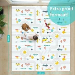 ADSafety - Foam Speelmat Baby/Peuter/Kind - Opvouwbaar Speelkleed/Vloerkleed - Dubbelzijdig Educatief Speeltapijt - 1CM Dik - Giraf & Olifant -Exporteren speelkleden winkel 550x550 527