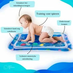 Merkloos AIR - PRO Waterspeelmat - Opblaasbaar - Hemelsblauw - Watermat Baby -Exporteren speelkleden winkel 550x550 55