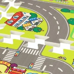 Springos Speelmat | Speelmat Foam | Puzzelmat | Verkeersmat | 9 Puzzelstukken -Exporteren speelkleden winkel 550x550 556