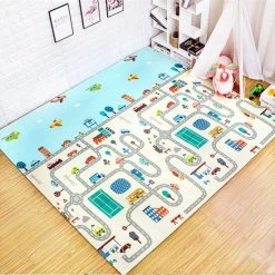 IKIDO Babykruipdeken - Yogamat - Grote Babyactiviteit - Speelmat - Antislip - Waterdicht - Dubbelzijdig Speeldeken - Baby - 180 X 200 X 1,5 Cm -Exporteren speelkleden winkel 550x550 581