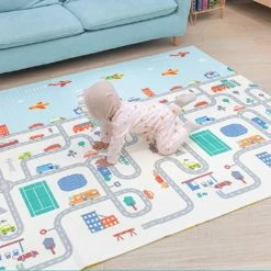 IKIDO Babykruipdeken - Yogamat - Grote Babyactiviteit - Speelmat - Antislip - Waterdicht - Dubbelzijdig Speeldeken - Baby - 180 X 200 X 1,5 Cm -Exporteren speelkleden winkel 550x550 582