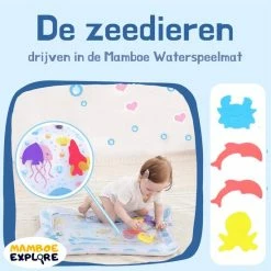 Mamboe Waterspeelmat Wit/Blauw | 70 X 50 Cm | Watermat Baby | Waterspeelgoed | Speelmat | Speelkleed Baby Opblaasbaar | Tummy Time | Kraamcadeau -Exporteren speelkleden winkel 550x550 59