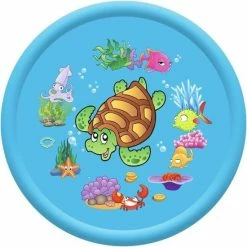 Merkloos Waterspeelmat - Waterfontein - Watermat - Ø 170 - Zwembad - Opblaasbare Fontein - Waterspeelgoed -Exporteren speelkleden winkel 550x550 599