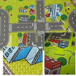 Buxibo Kinder Speelmat - Straten Puzzelmat - 9-delig Speel Kleed Met Wegen, Straten En Gebouwen - Educatief Speel Kleed Voor Baby/Peuters/Kinderen Vanaf 0 Jaar - 90x90 Cm 15 Buxibo Kinder Speelmat - Straten Puzzelmat - 9-delig Speel Kleed Met Wegen, Straten En Gebouwen - Educatief Speel Kleed Voor Baby/Peuters/Kinderen Vanaf 0 Jaar - 90x90 Cm -Exporteren speelkleden winkel 550x550 66