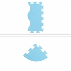 Relaxdays Speelmat Met Rand - Foam - 30-delig - Puzzelmat - Speeltegels Kinderen - Baby - Blauw -Exporteren speelkleden winkel 550x550 690