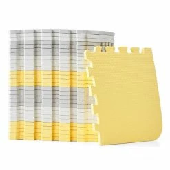 Kinderkraft Luno - Speelkleed Puzzelmat - Geel Grijs -Exporteren speelkleden winkel 550x550 717