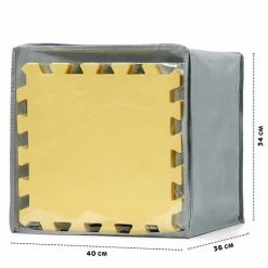 Kinderkraft Luno - Speelkleed Puzzelmat - Geel Grijs -Exporteren speelkleden winkel 550x550 723