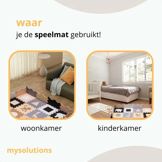 Mysolutions Puzzelmat Baby - Speelmat Foam Opvouwbaar - Speelmat Baby - Baby Speelmat 6 Mysolutions Puzzelmat Baby - Speelmat Foam Opvouwbaar - Speelmat Baby - Baby Speelmat - Afbeelding 4