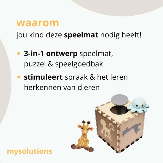 Mysolutions Puzzelmat Baby - Speelmat Foam Opvouwbaar - Speelmat Baby - Baby Speelmat 8 Mysolutions Puzzelmat Baby - Speelmat Foam Opvouwbaar - Speelmat Baby - Baby Speelmat - Afbeelding 6