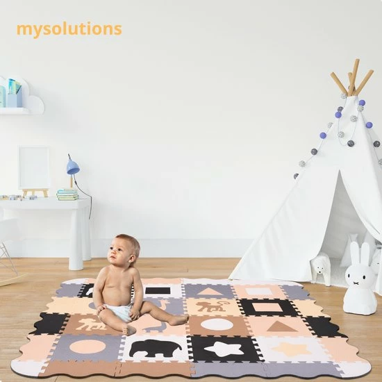 Mysolutions Puzzelmat Baby - Speelmat Foam Opvouwbaar - Speelmat Baby - Baby Speelmat 9 Mysolutions Puzzelmat Baby - Speelmat Foam Opvouwbaar - Speelmat Baby - Baby Speelmat - Afbeelding 7