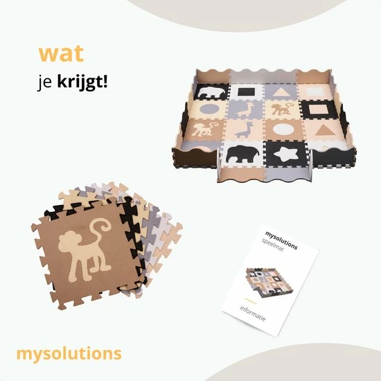 Mysolutions Puzzelmat Baby - Speelmat Foam Opvouwbaar - Speelmat Baby - Baby Speelmat 10 Mysolutions Puzzelmat Baby - Speelmat Foam Opvouwbaar - Speelmat Baby - Baby Speelmat - Afbeelding 8