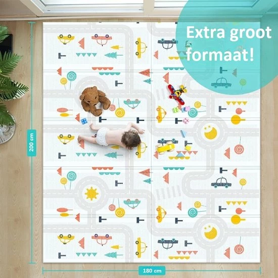 ADSafety - Foam Speelmat Baby/Peuter/Kind - Opvouwbaar Speelkleed/Vloerkleed - Dubbelzijdig Educatief Speeltapijt - 1CM Dik - Panda & Hert 11 ADSafety - Foam Speelmat Baby/Peuter/Kind - Opvouwbaar Speelkleed/Vloerkleed - Dubbelzijdig Educatief Speeltapijt - 1CM Dik - Panda & Hert - Afbeelding 9