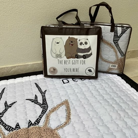 Bebe Speelmat Baby - Speelkleed Baby - Kleed Voor Babygym - Antislip En Duurzaam - 0-2 Jaar - 100x150cm 7 Bebe Speelmat Baby - Speelkleed Baby - Kleed Voor Babygym - Antislip En Duurzaam - 0-2 Jaar - 100x150cm - Afbeelding 5