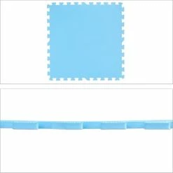 Relaxdays Speelmat Puzzel - Met Rand - Puzzelmat - Foam Speeltegels - Speeltapijt Baby - Blauw -Exporteren speelkleden winkel 550x550 784