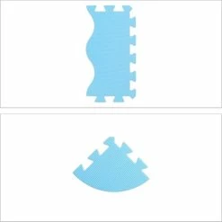 Relaxdays Speelmat Puzzel - Met Rand - Puzzelmat - Foam Speeltegels - Speeltapijt Baby - Blauw -Exporteren speelkleden winkel 550x550 789