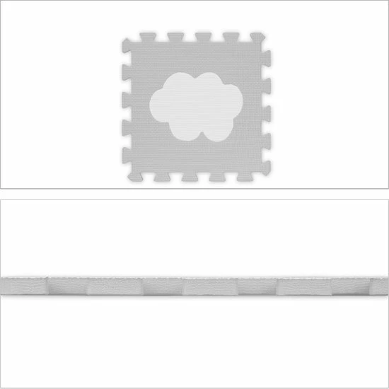 Relaxdays 18-delige Speelmat Foam - Wolk - Speeltegels - Puzzelmat - Puzzeltegels Kinderen - Wit-grijs 7 Relaxdays 18-delige Speelmat Foam - Wolk - Speeltegels - Puzzelmat - Puzzeltegels Kinderen - Wit-grijs - Afbeelding 5