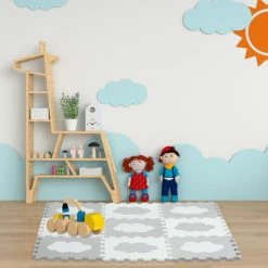 Relaxdays 18-delige Speelmat Foam - Wolk - Speeltegels - Puzzelmat - Puzzeltegels Kinderen - Wit-grijs 25 Relaxdays 18-delige Speelmat Foam - Wolk - Speeltegels - Puzzelmat - Puzzeltegels Kinderen - Wit-grijs -Exporteren speelkleden winkel 550x550 866