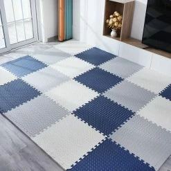 CELT Puzzelmat - Speelmat - Kruipmat - Baby - Kinderen - EVA Foam - 24 Delig - 30x30CM – Opvouwbaar - 1CM Dik - Waterproof - Blauw/geel -Exporteren speelkleden winkel 550x550 907