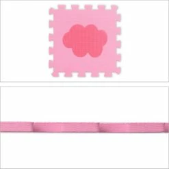 Relaxdays 34-delige Speelmat Met Rand - Puzzelmat Kinderkamer - Speeltegels - Vloerpuzzel - Roze -Exporteren speelkleden winkel 550x550 972