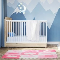 Relaxdays 34-delige Speelmat Met Rand - Puzzelmat Kinderkamer - Speeltegels - Vloerpuzzel - Roze -Exporteren speelkleden winkel 550x550 975