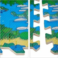 Relaxdays Speelmat Dinosaurus - Baby Puzzelmat - Vloerpuzzel - Kruipmat - Speelkleed - EVA -Exporteren speelkleden winkel 550x550 989