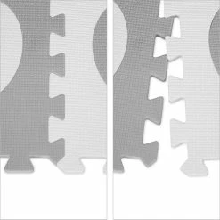 Relaxdays Speelmat Foam - Hart - Zachte Puzzelmat - Speeltegels Kinderkamer - Kinderen - Wit-grijs -Exporteren speelkleden winkel 550x550 992