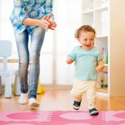 Relaxdays Speelmat Foam - Hart - Zachte Puzzelmat - Speeltegels Kinderkamer - Kinderen - Wit-grijs -Exporteren speelkleden winkel 550x550 996