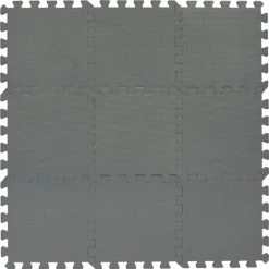 BabyDan Speelkleed Speelmat Tegels Foam Concrete Grijs 90 X 90 Cm