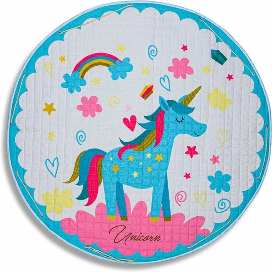 By Baboo Baby Cadeau Meisje - Vloerkleed Baby - Unicorn - Kinder Kleurtjes - Speelmat Kinderkamer - Kindertapijt - Speelkleed Meisje - Roze - Blauw - Wit 3 By Baboo Baby Cadeau Meisje - Vloerkleed Baby - Unicorn - Kinder Kleurtjes - Speelmat Kinderkamer - Kindertapijt - Speelkleed Meisje - Roze - Blauw - Wit