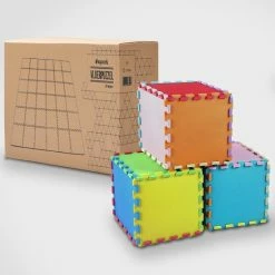 LifeGoods Speelmat XL - Multicolor - 36-delig Puzzel - 180x180 Cm -Exporteren speelkleden winkel 550x551 6