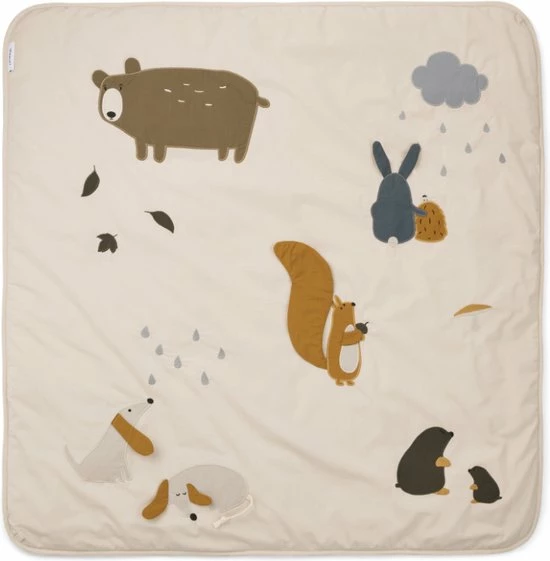 Liewood Glenn Speelmat Baby Friendship Sandy Mix 3 Liewood Glenn Speelmat Baby Friendship Sandy Mix